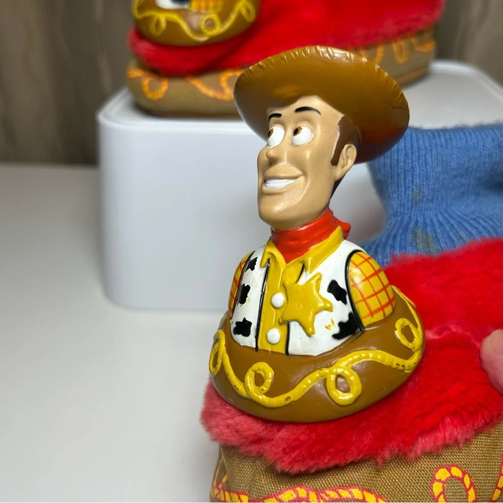 Vintage Disney Toy Story Hard Face Woody Toddler XL 11-12 Red Blue Brown